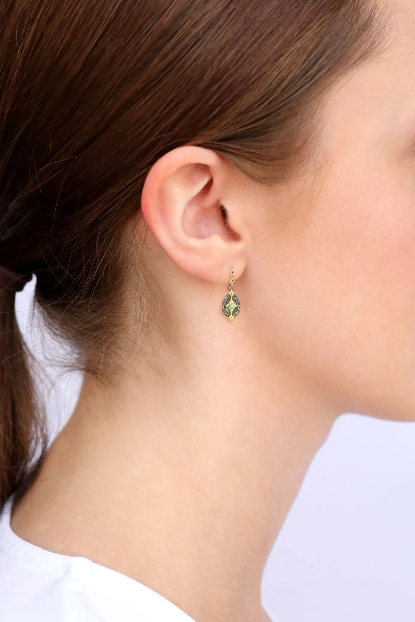 TURQUOISE DROP EARRING