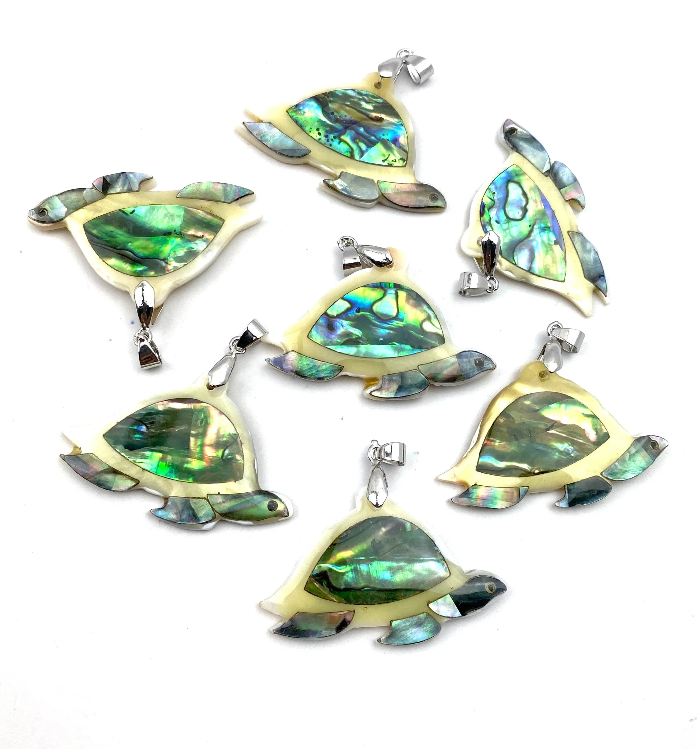 Turtle abalone mother of pearl pendant, SKU#M923