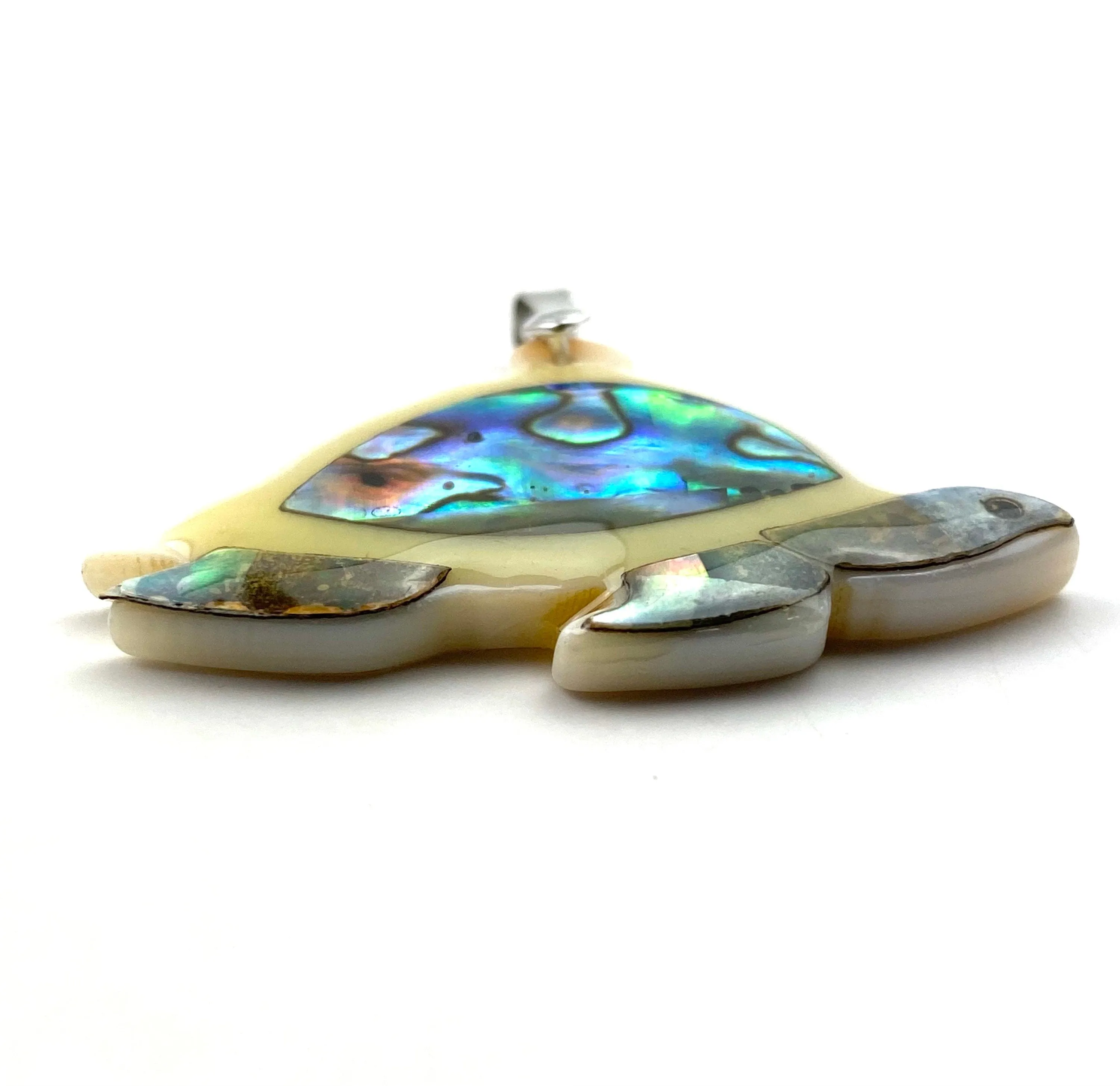 Turtle abalone mother of pearl pendant, SKU#M923