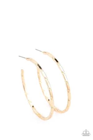 Unregulated Gold Paparazzi Earrings