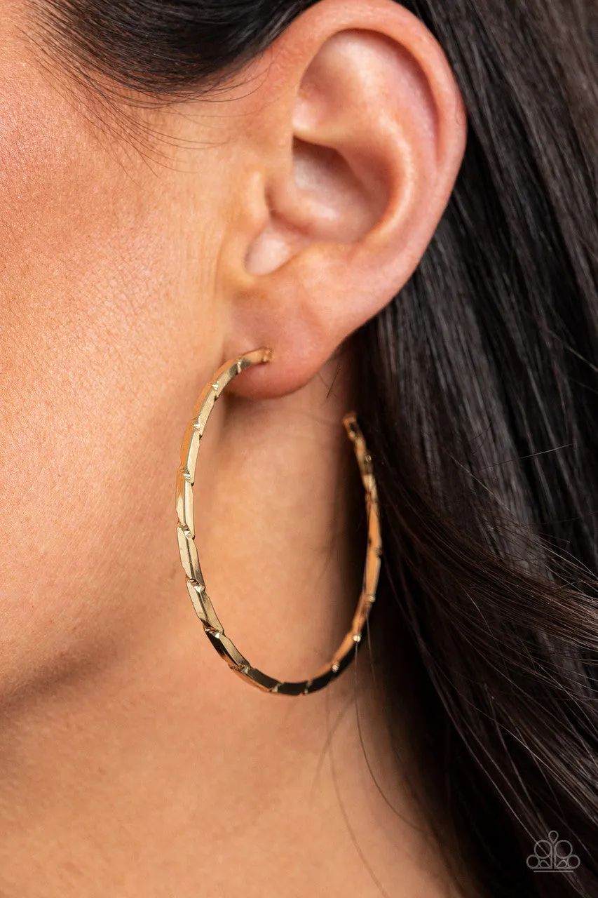 Unregulated Gold Paparazzi Earrings