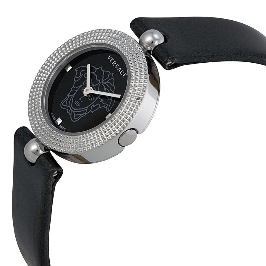 Versace Eon Soiree Black Dial Leather Ladies Watch 94Q99D008-S009