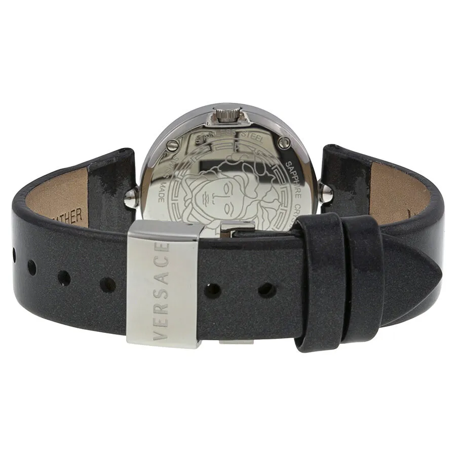 Versace Eon Soiree Black Dial Leather Ladies Watch 94Q99D008-S009