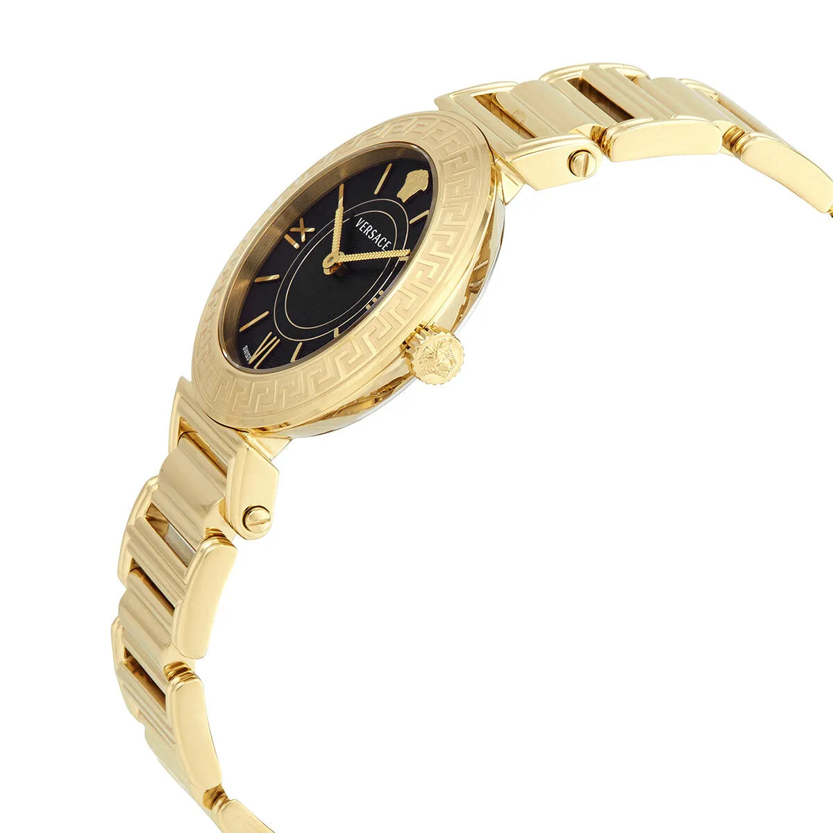 Versace Tribute Quartz Black Dial Ladies Watch VEVG01020