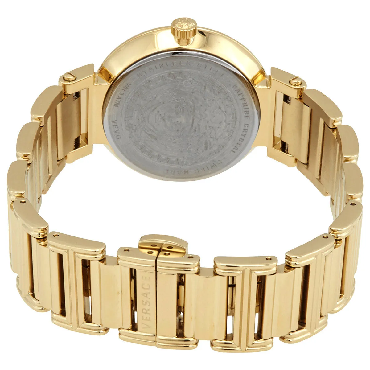 Versace Tribute Quartz Black Dial Ladies Watch VEVG01020