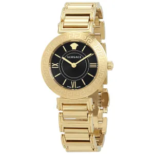 Versace Tribute Quartz Black Dial Ladies Watch VEVG01020