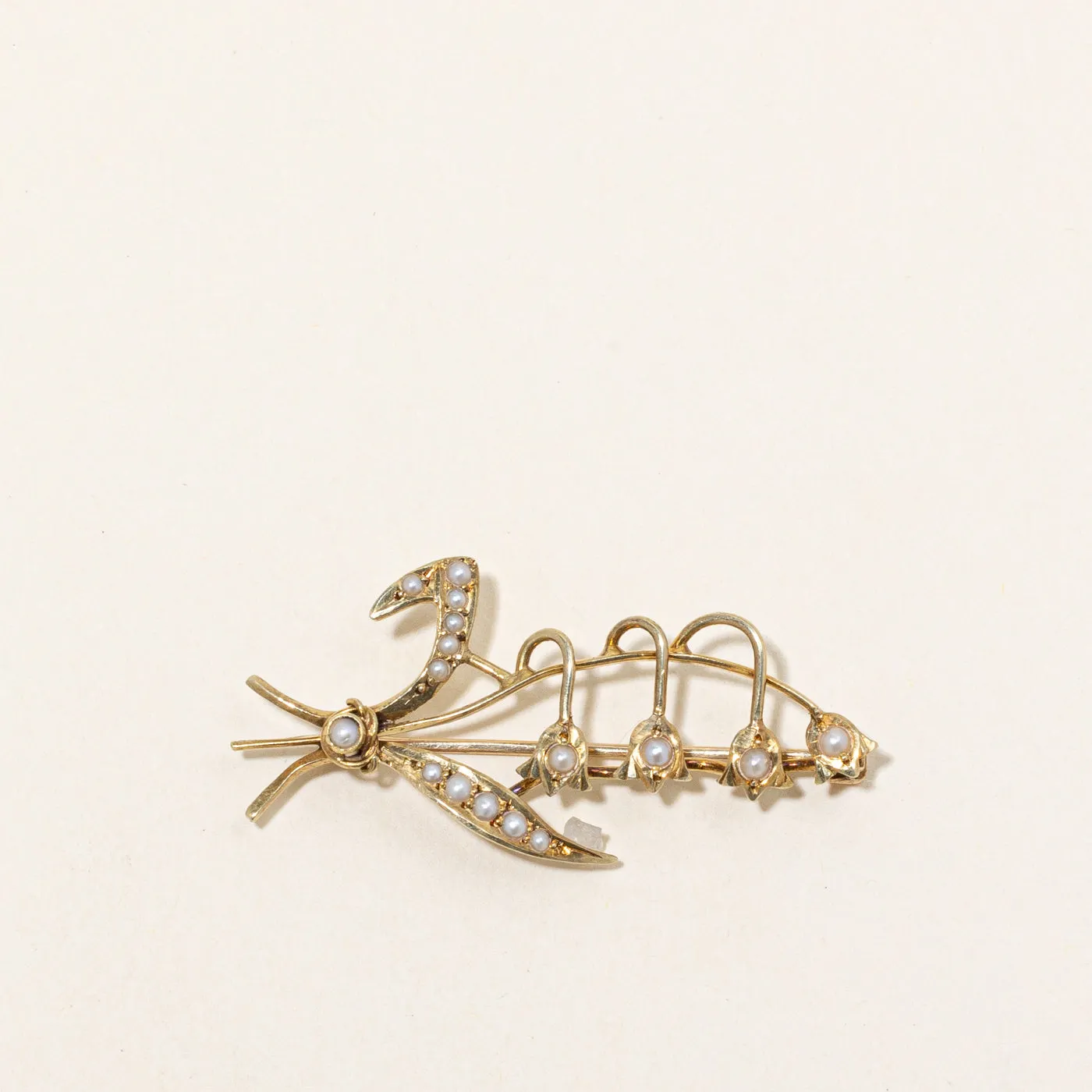 Vintage 'BIRKS' Pearl Brooch