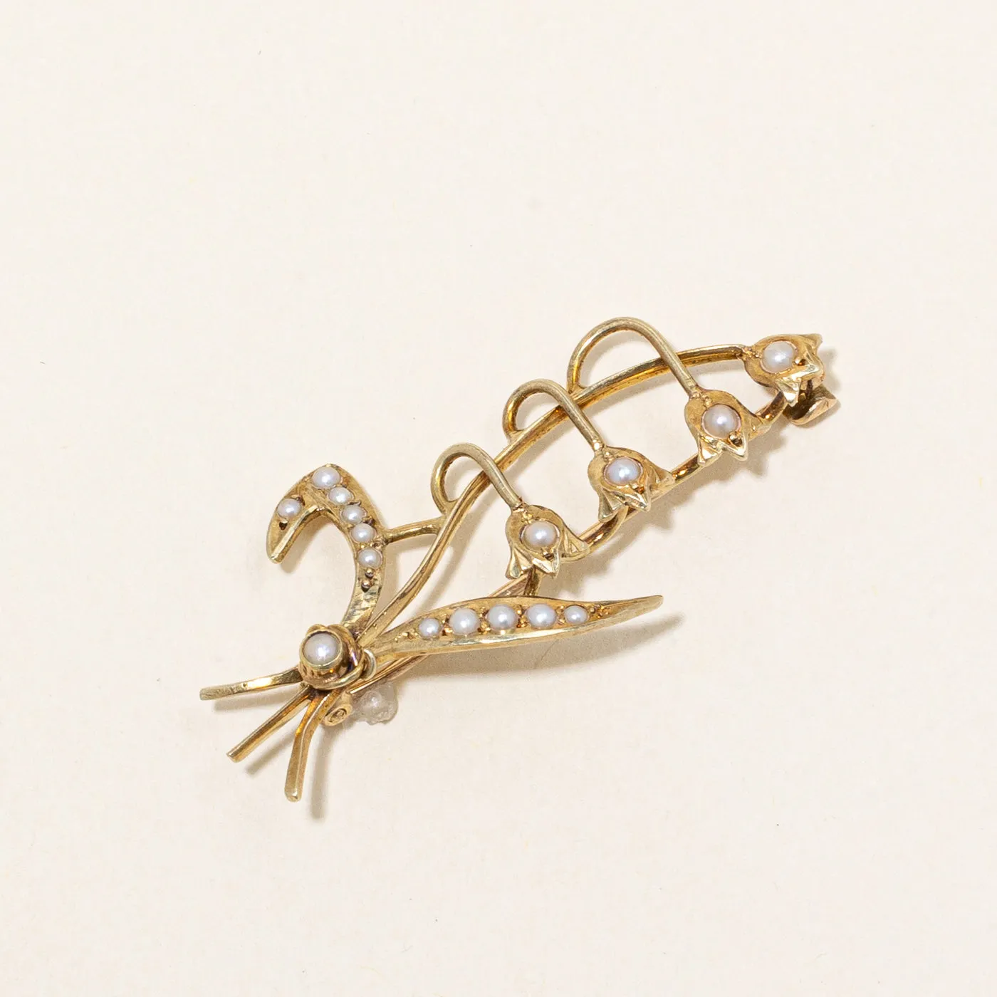 Vintage 'BIRKS' Pearl Brooch