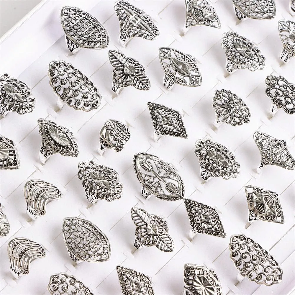 Vintage Boho Ring Set 20pcs
