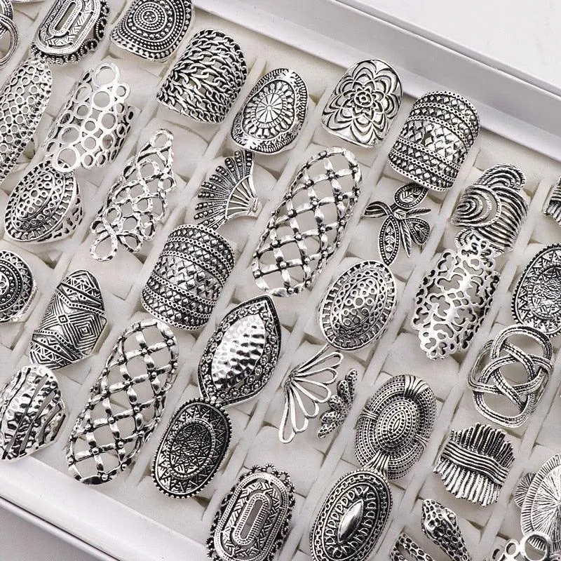 Vintage Boho Ring Set 20pcs