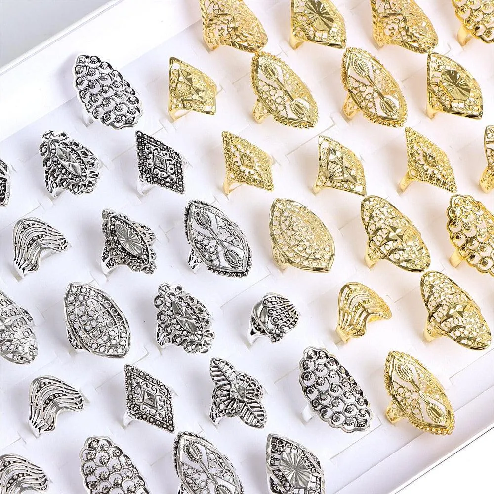 Vintage Boho Ring Set 20pcs