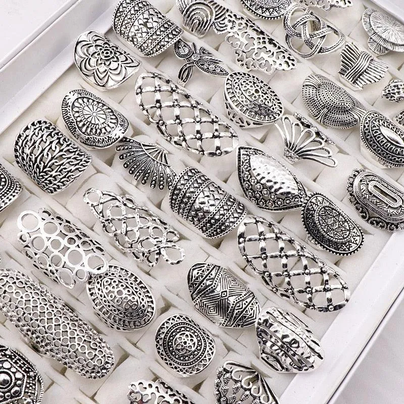 Vintage Boho Ring Set 20pcs