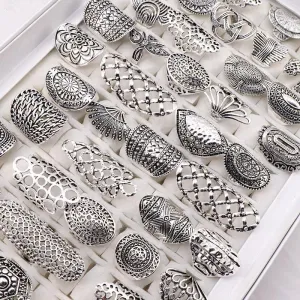 Vintage Boho Ring Set 20pcs