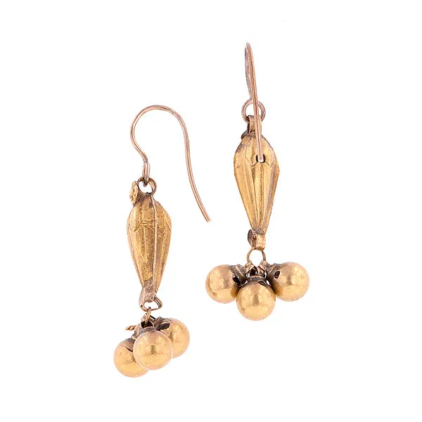 Vintage Indian Orissa Bead Earrings