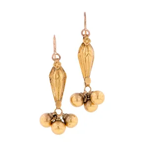 Vintage Indian Orissa Bead Earrings