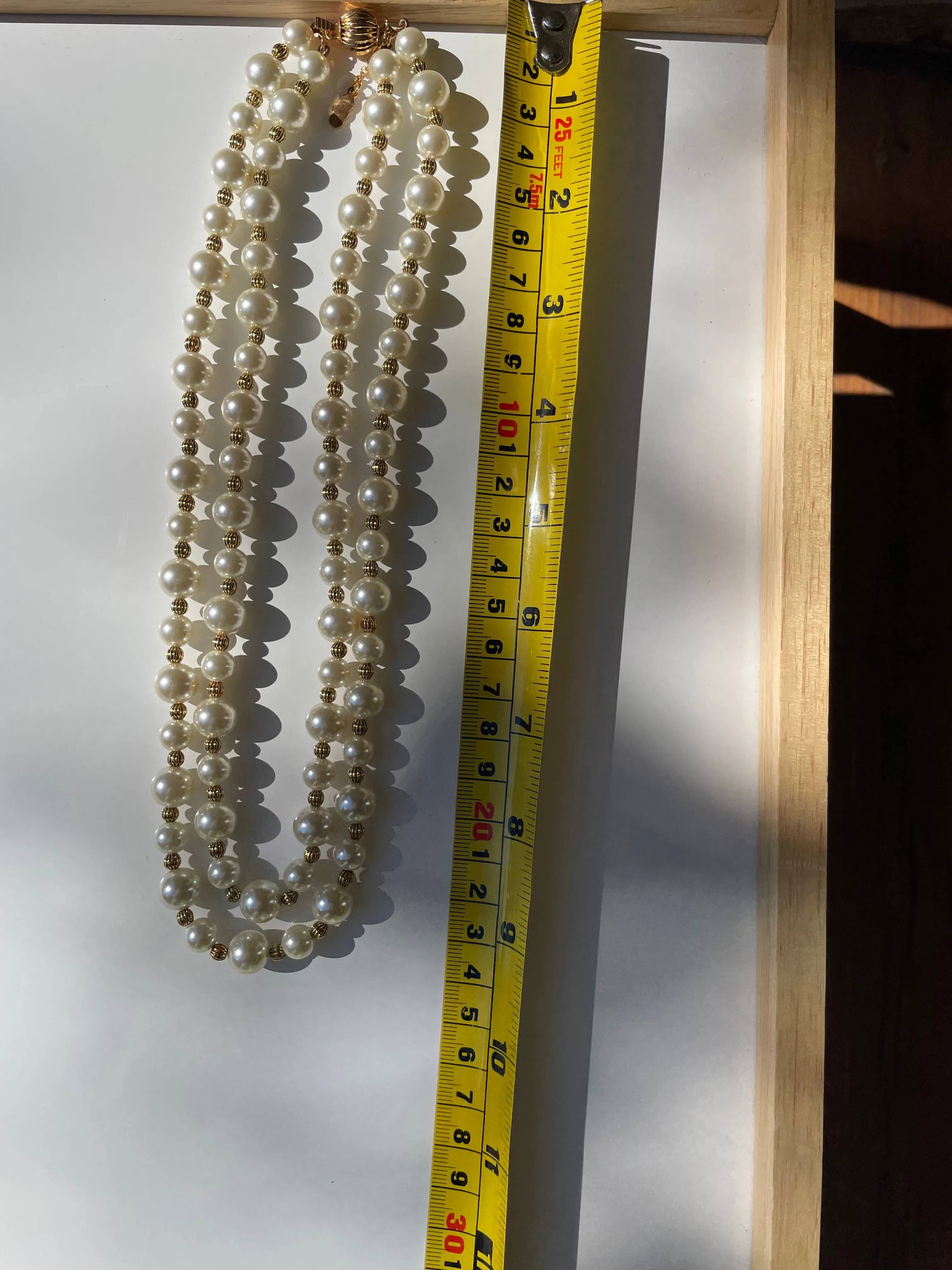 Vintage JKB Double Strand Pearl Necklace by Camrose and Cross