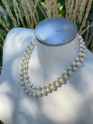 Vintage JKB Double Strand Pearl Necklace by Camrose and Cross