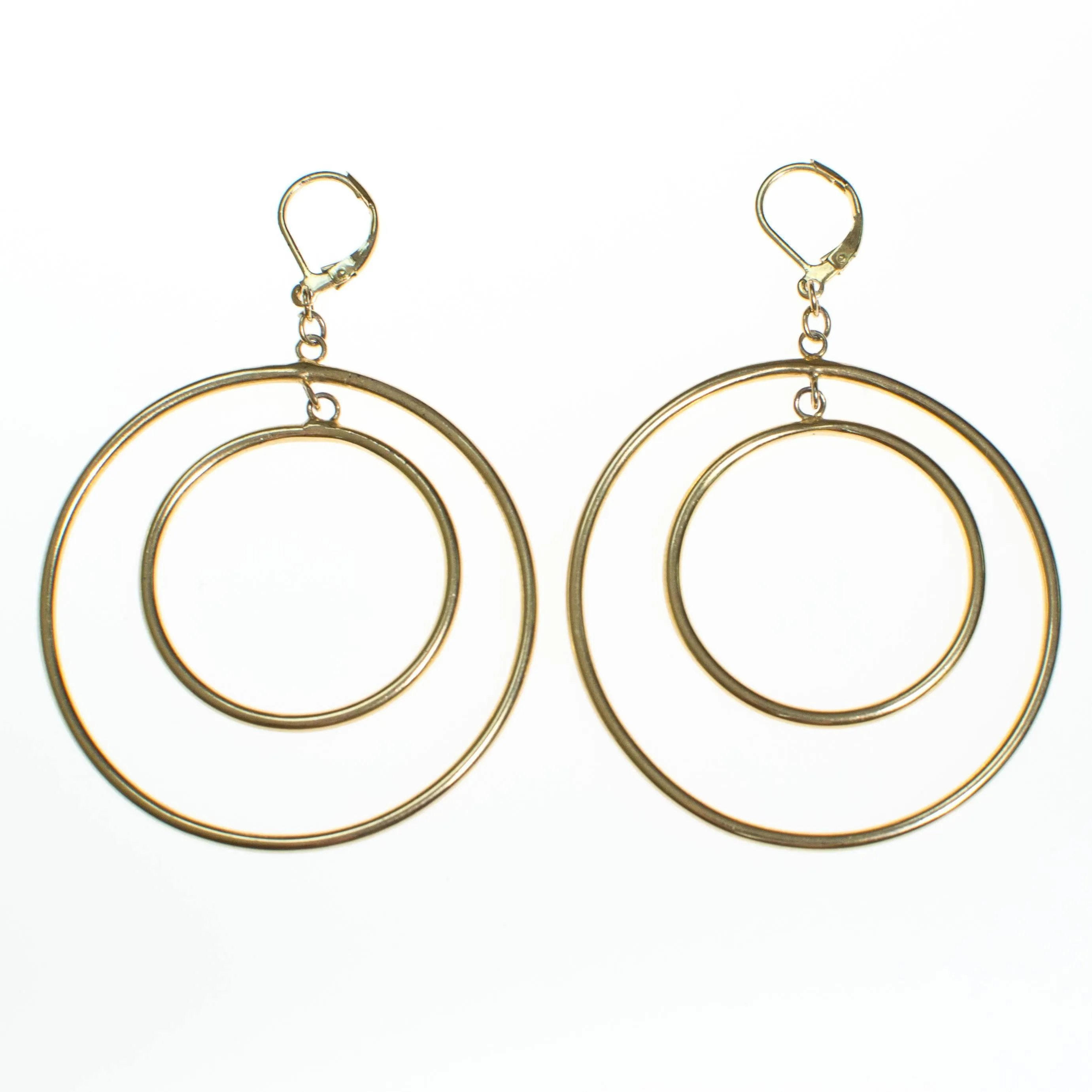 Vintage Kenneth Jay Lane Double Hoop Earrings
