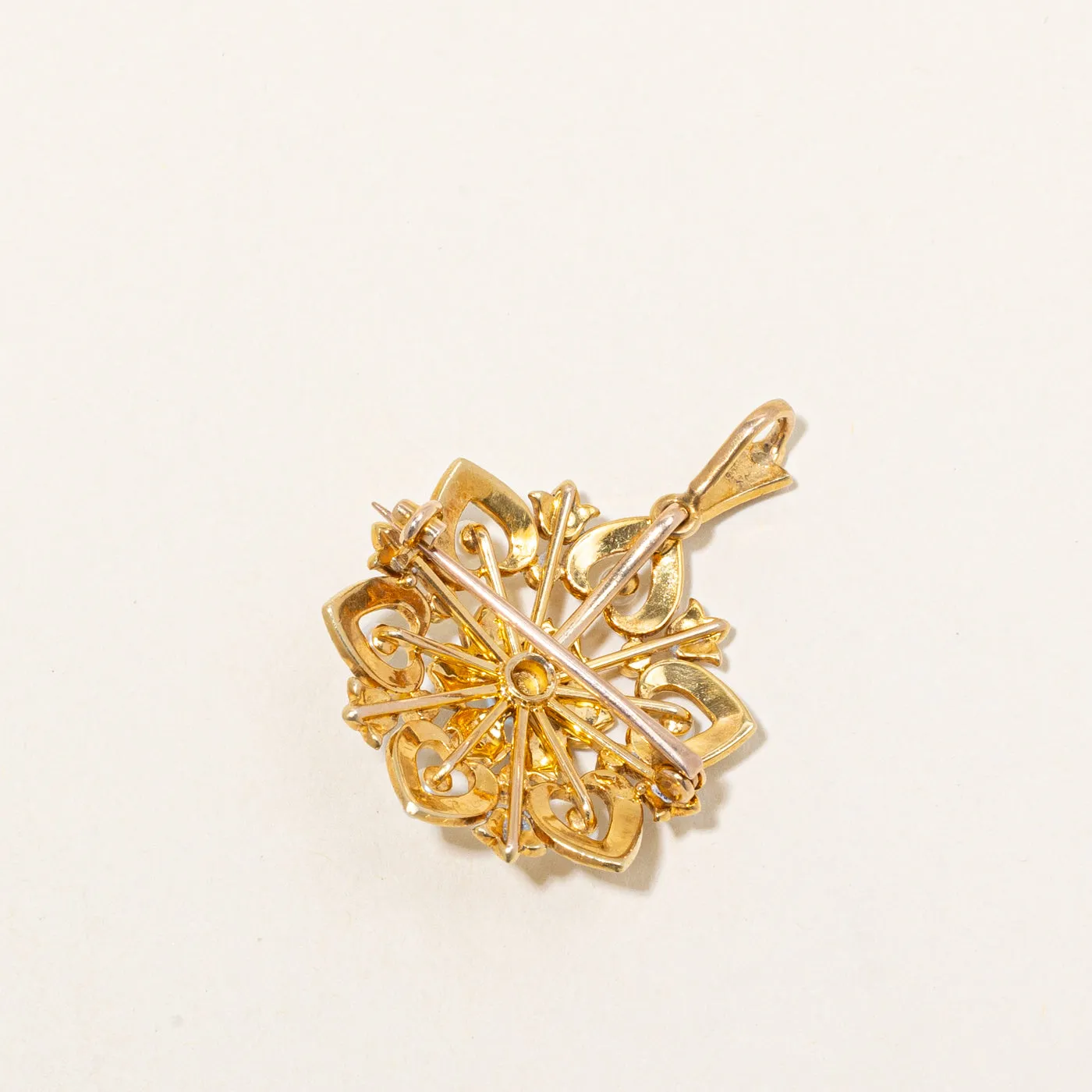 Vintage Modified Pearl Brooch & Pendant