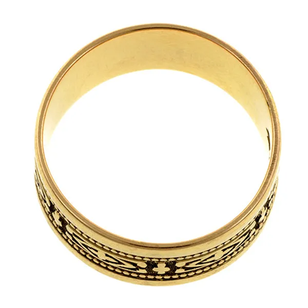 Vintage Patterned Wedding Band