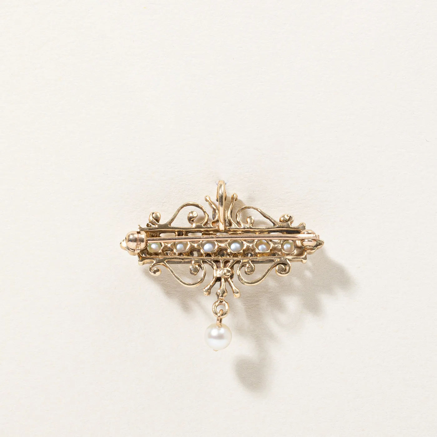 Vintage Pearl Pendant & Brooch