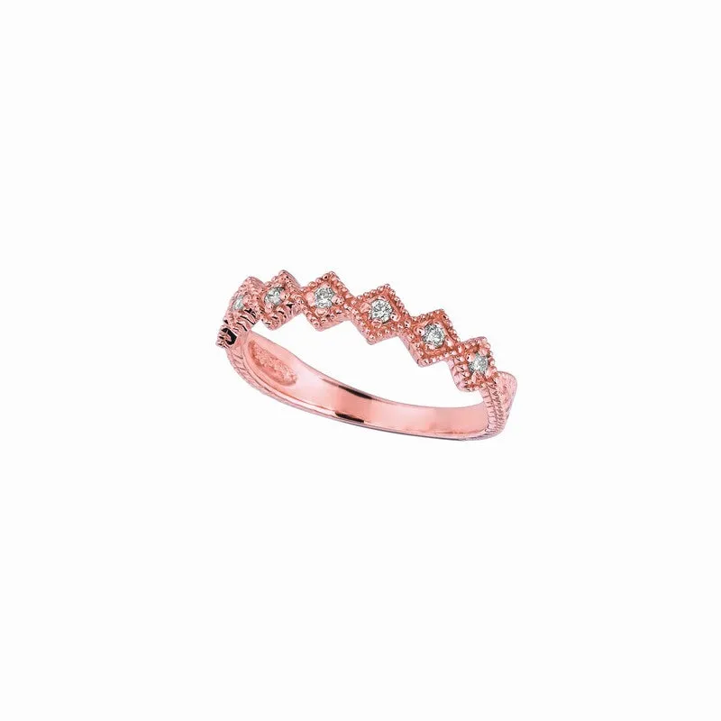 WHITE GOLD DIAMOND STACK RING 14K GOLD (0.18 CTW)