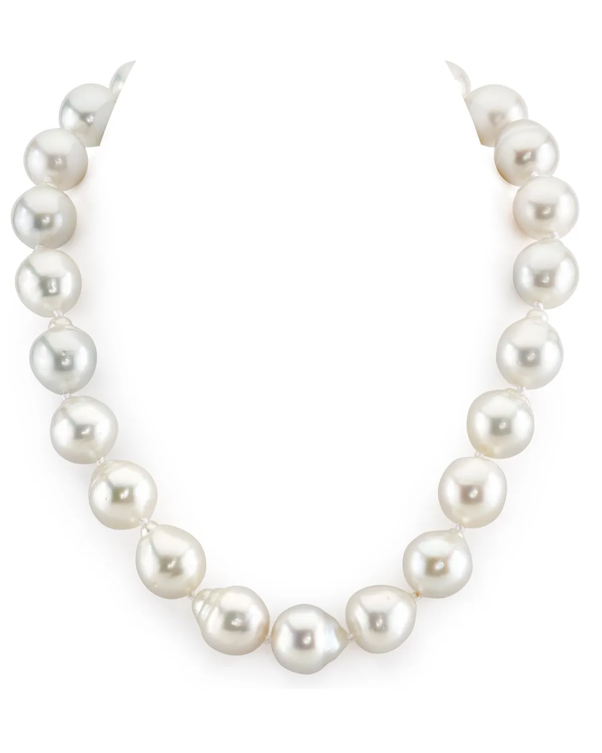 White South Sea Baroque Pearl Necklace, 15.0-16.0mm