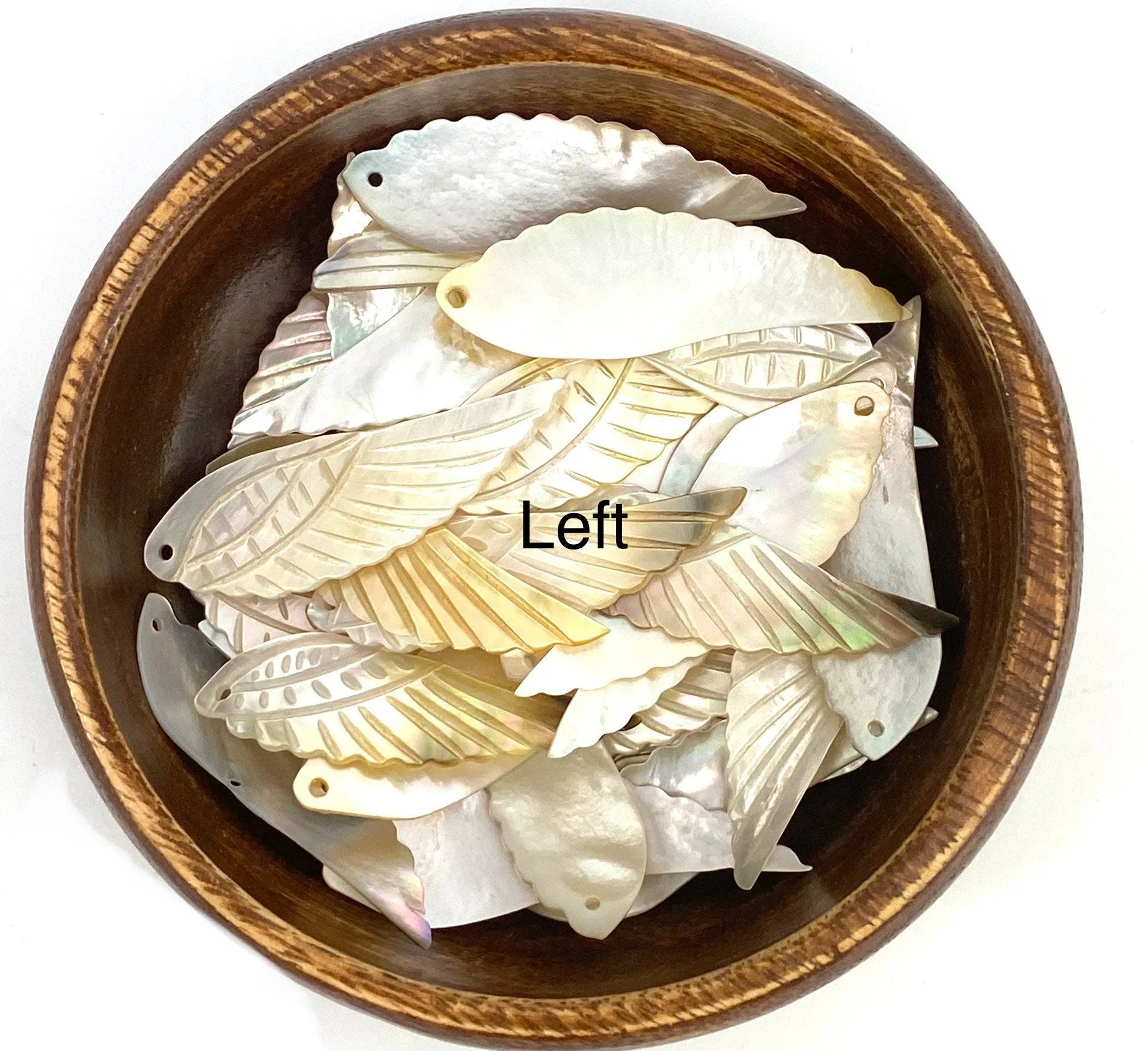 White South Sea Mother Of Pearl Angel Wings, Sku#M54