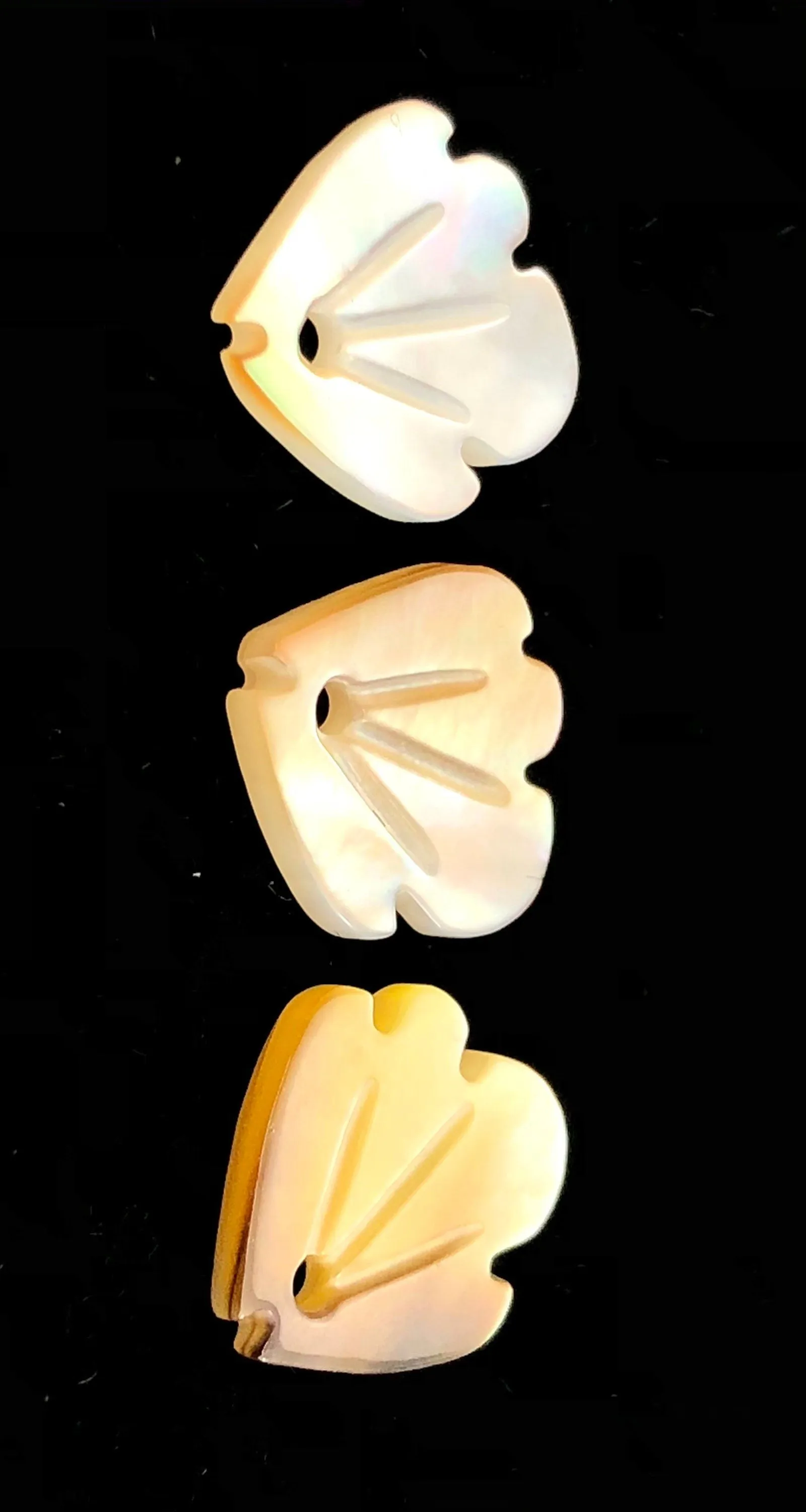 White South Sea Mother Of Pearl Beads Sku#M382