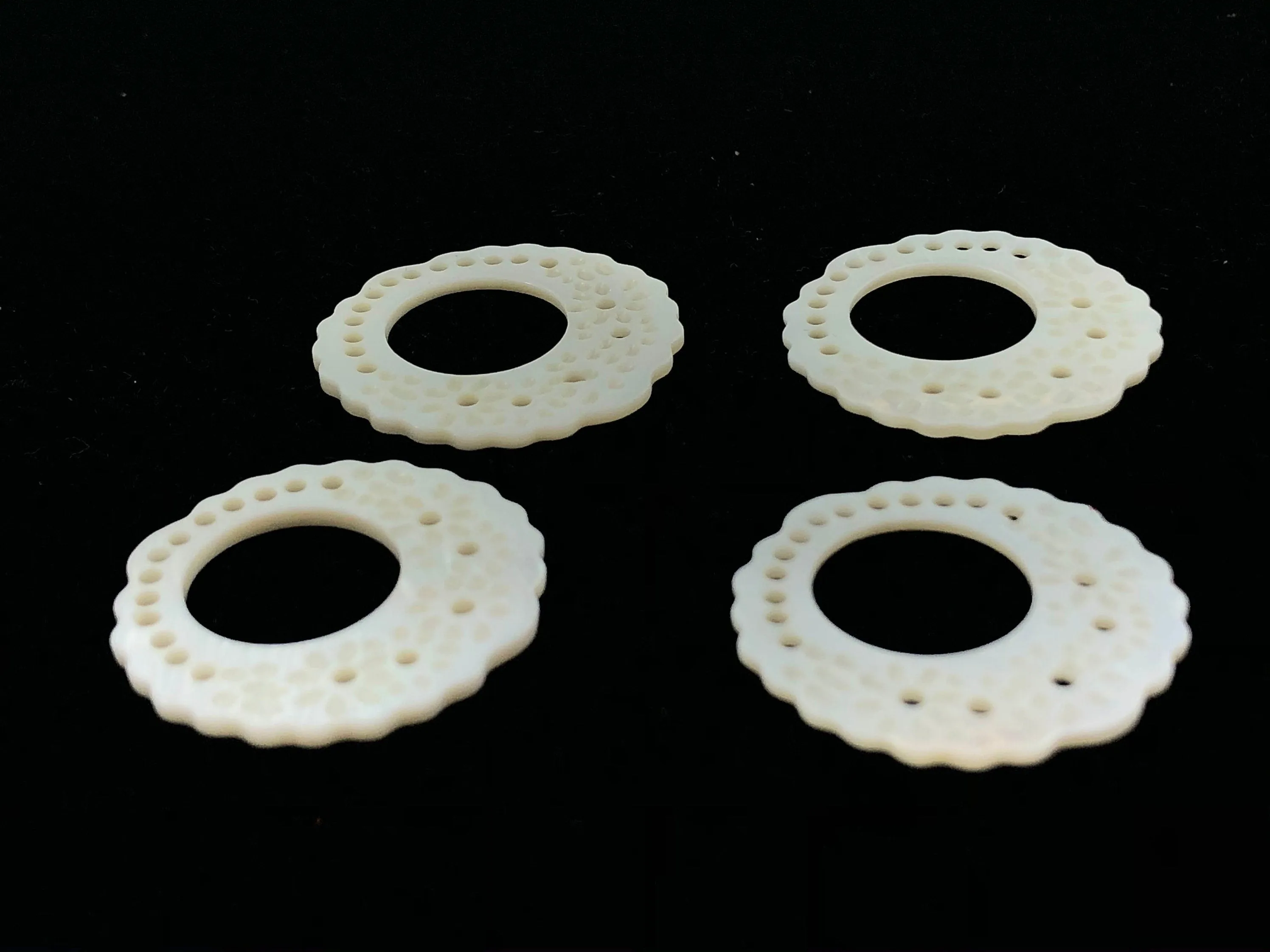 White South Sea Mother Of Pearl Beads Sku#M490