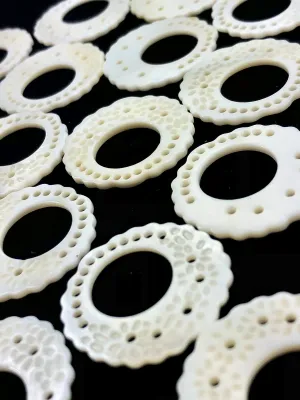 White South Sea Mother Of Pearl Beads Sku#M490