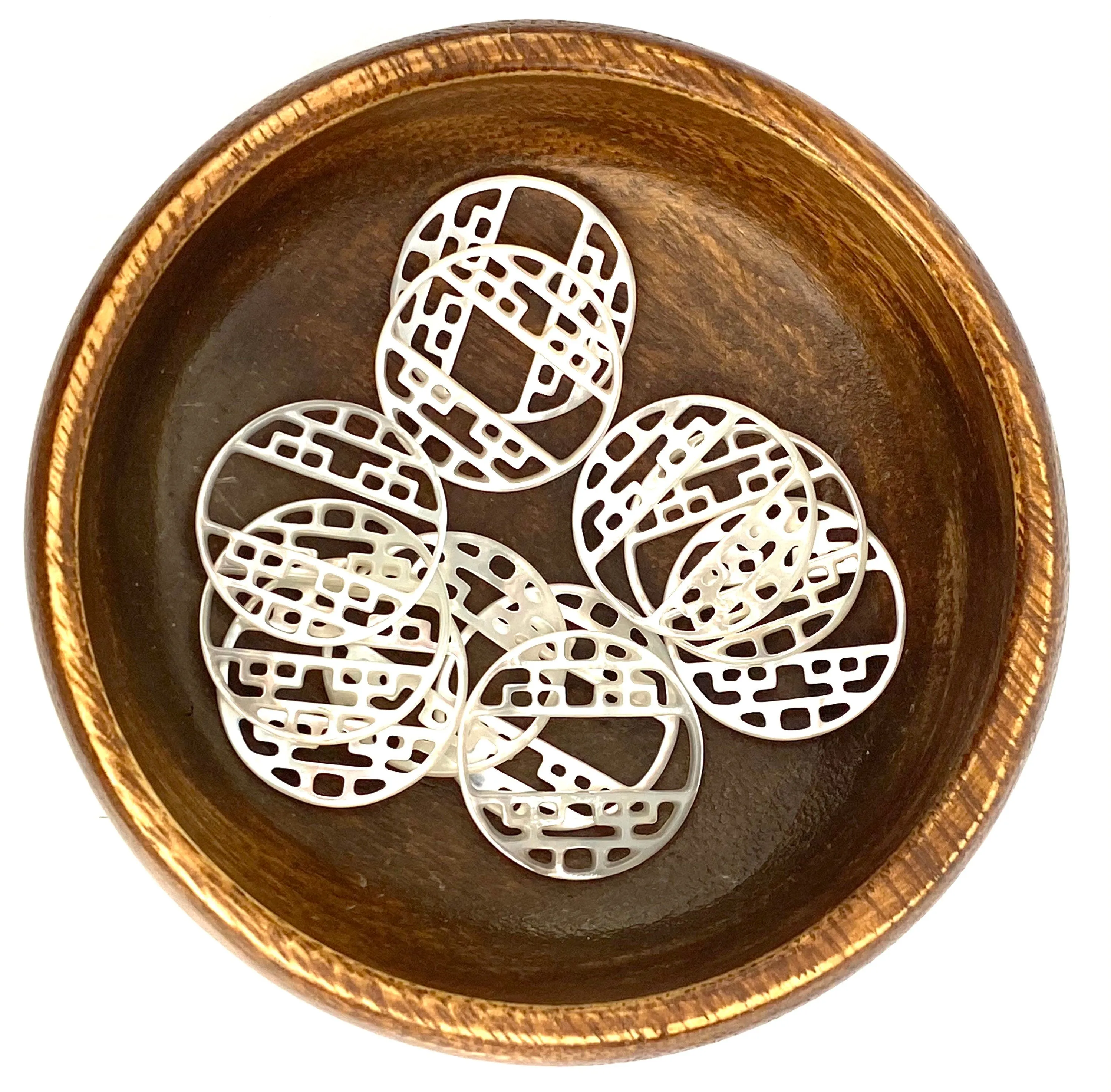 White South Sea Mother Of Pearl Beads, Sku#M553