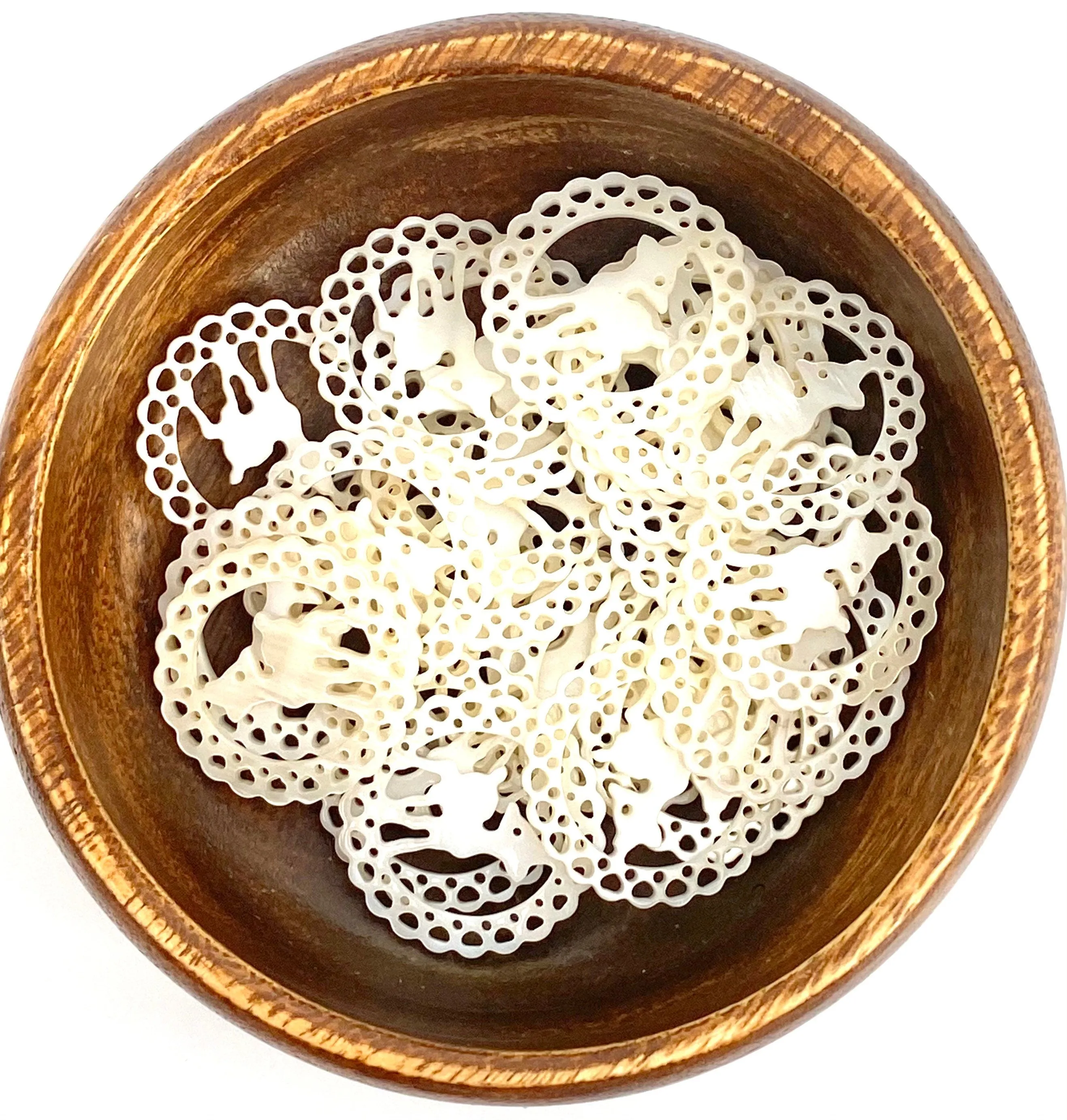 White South Sea Mother Of Pearl Beads, Sku#M593