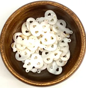 White South Sea Mother Of Pearl Beads, Sku#M607