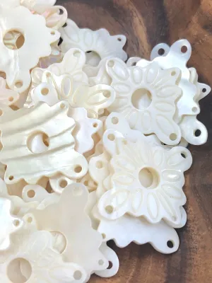 White South Sea Mother Of Pearl Star Sku#M594