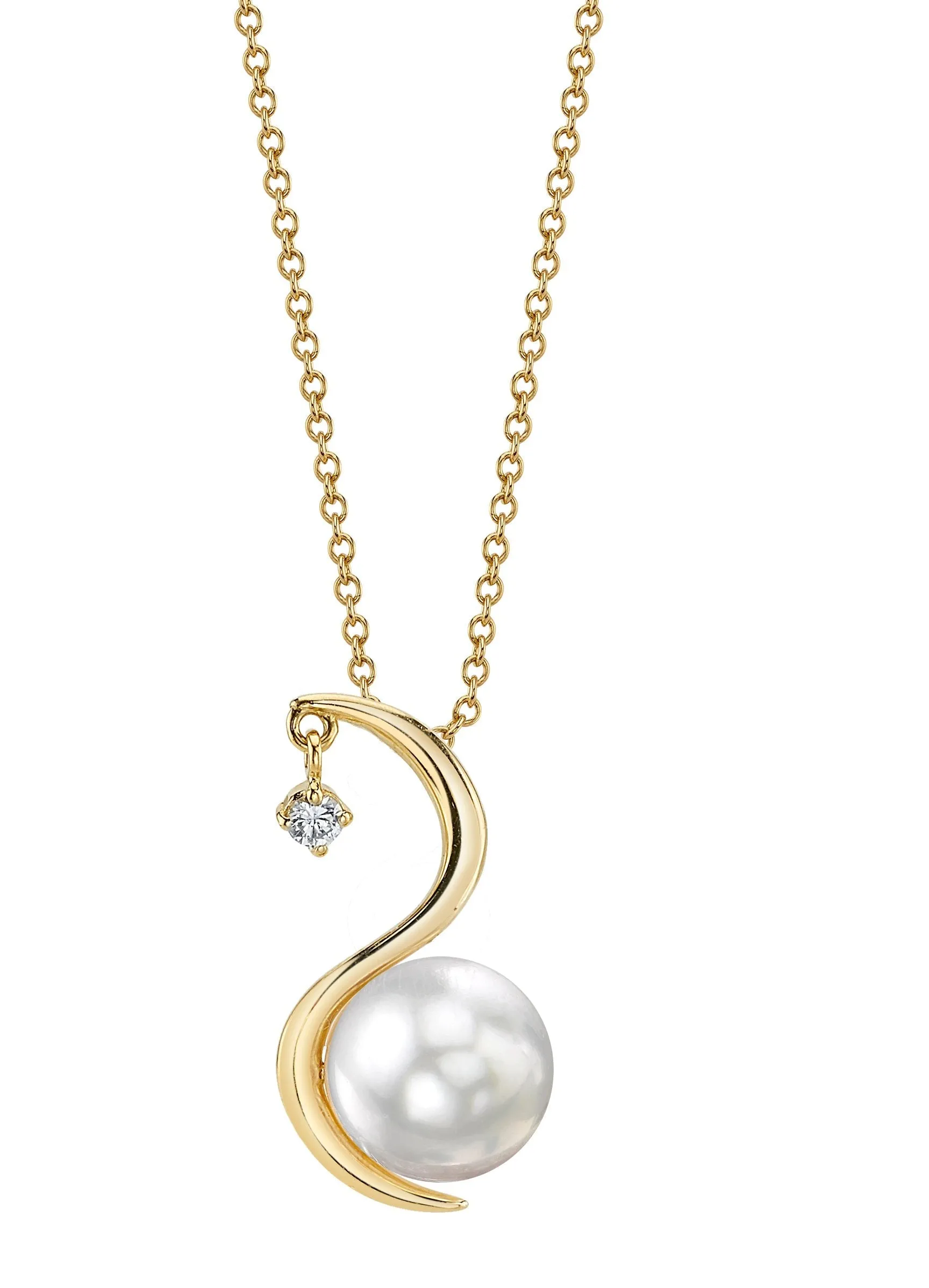 White South Sea Pearl & Diamond Nile Pendant