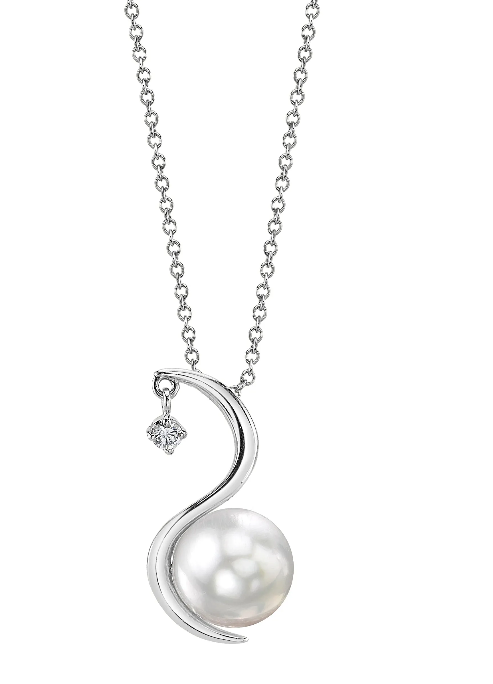 White South Sea Pearl & Diamond Nile Pendant