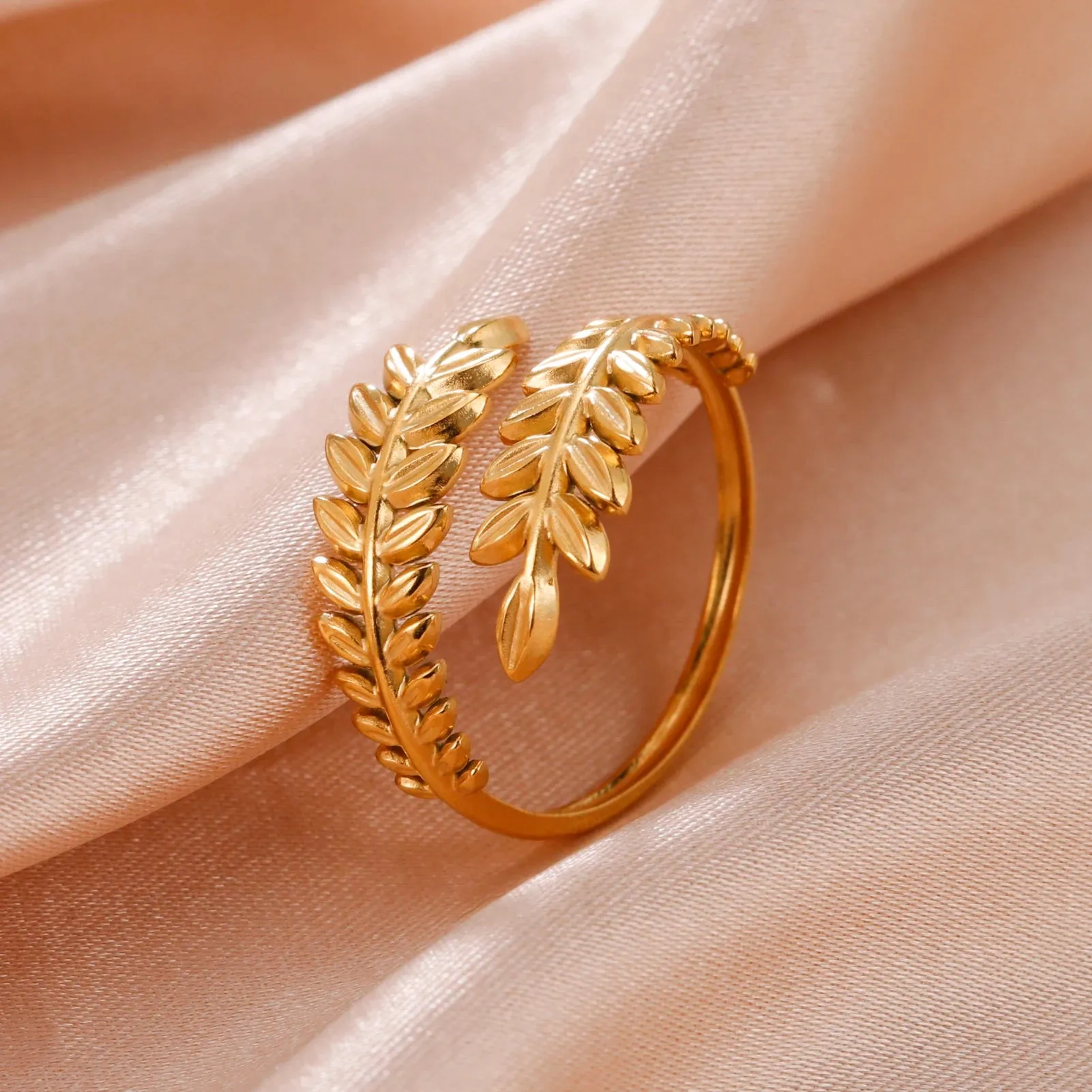 Women Rings Geometric Heart Aesthetic Adjustable Open Finger Ring Fashion Party Jewelry Gifts