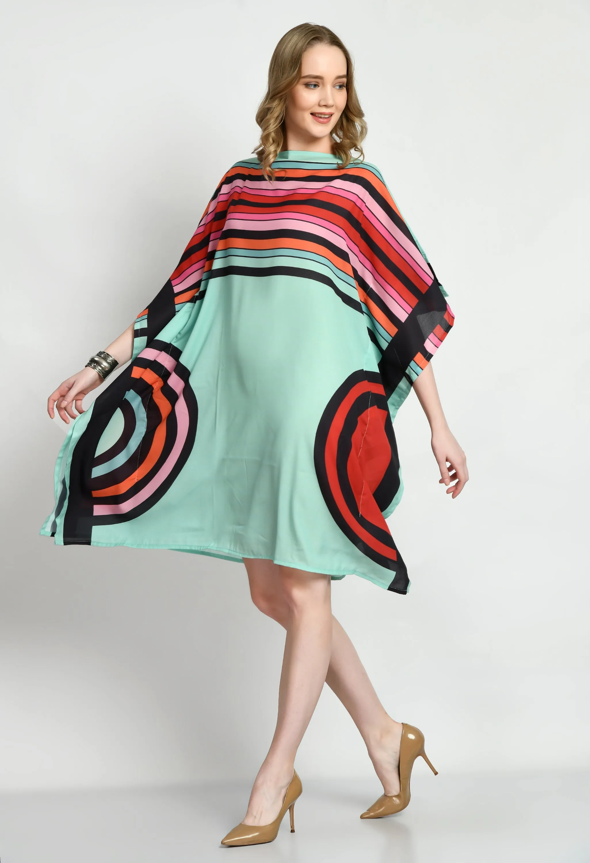 Wonder Rings Short Kaftan Dress
