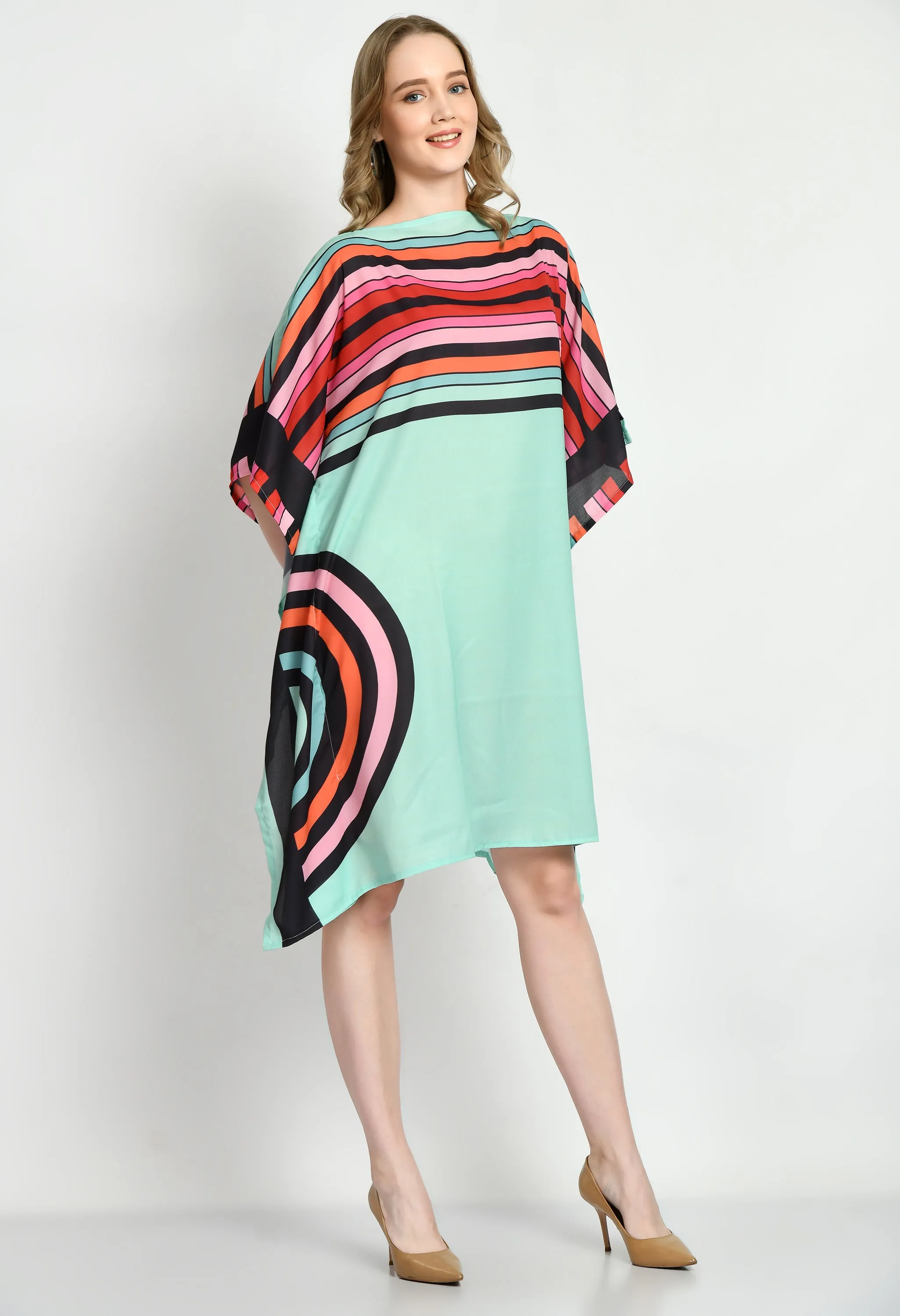 Wonder Rings Short Kaftan Dress