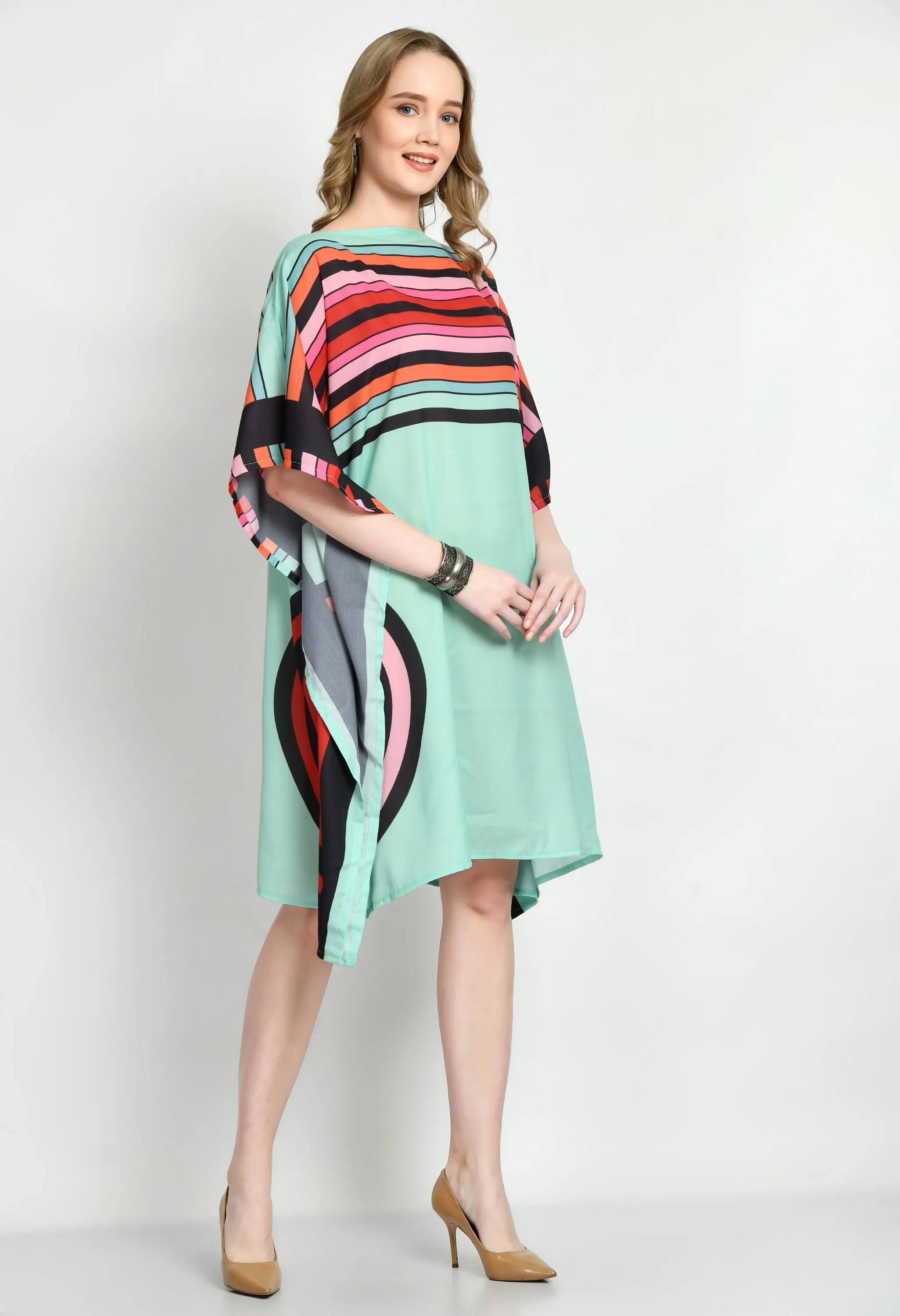 Wonder Rings Short Kaftan Dress