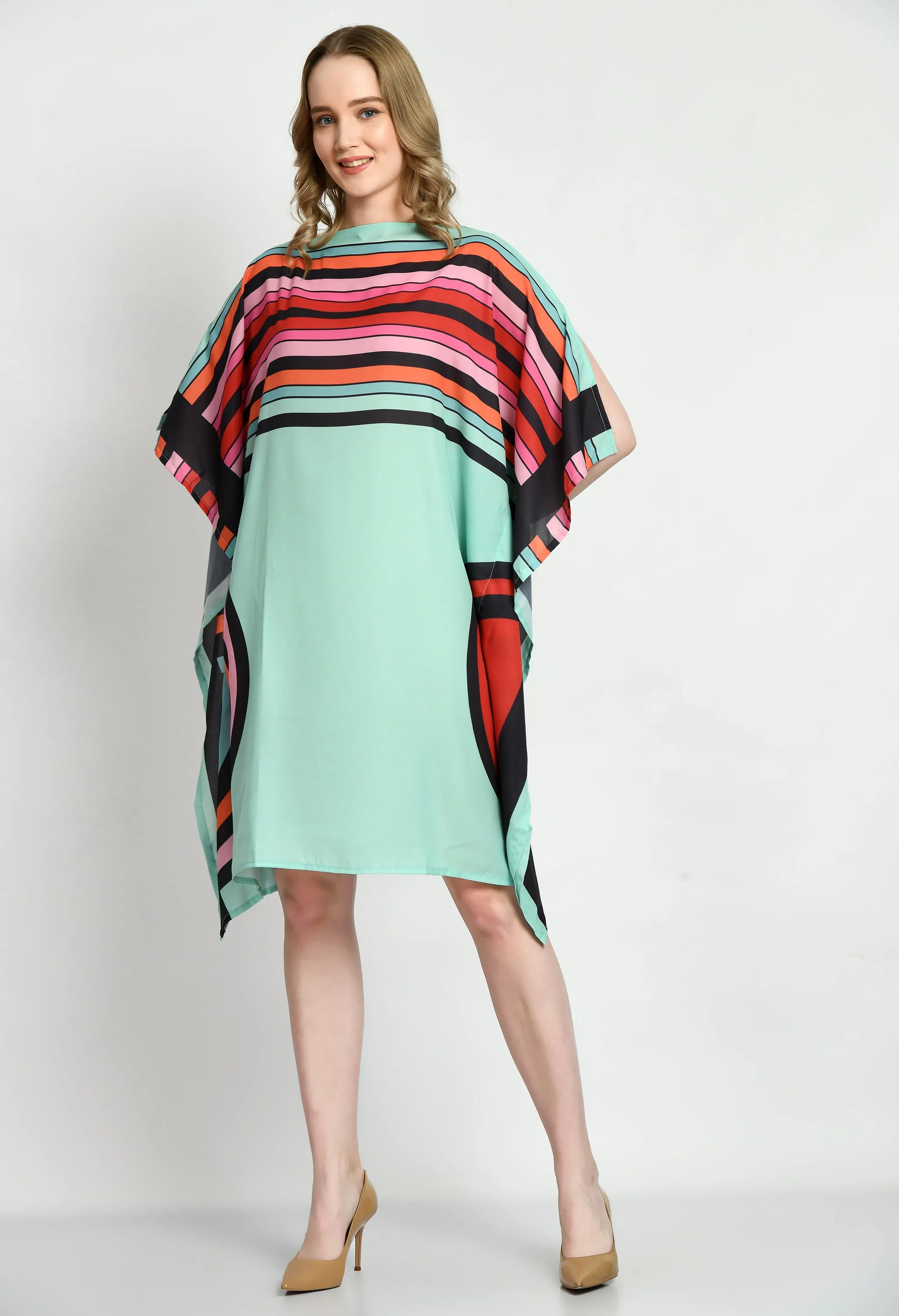 Wonder Rings Short Kaftan Dress