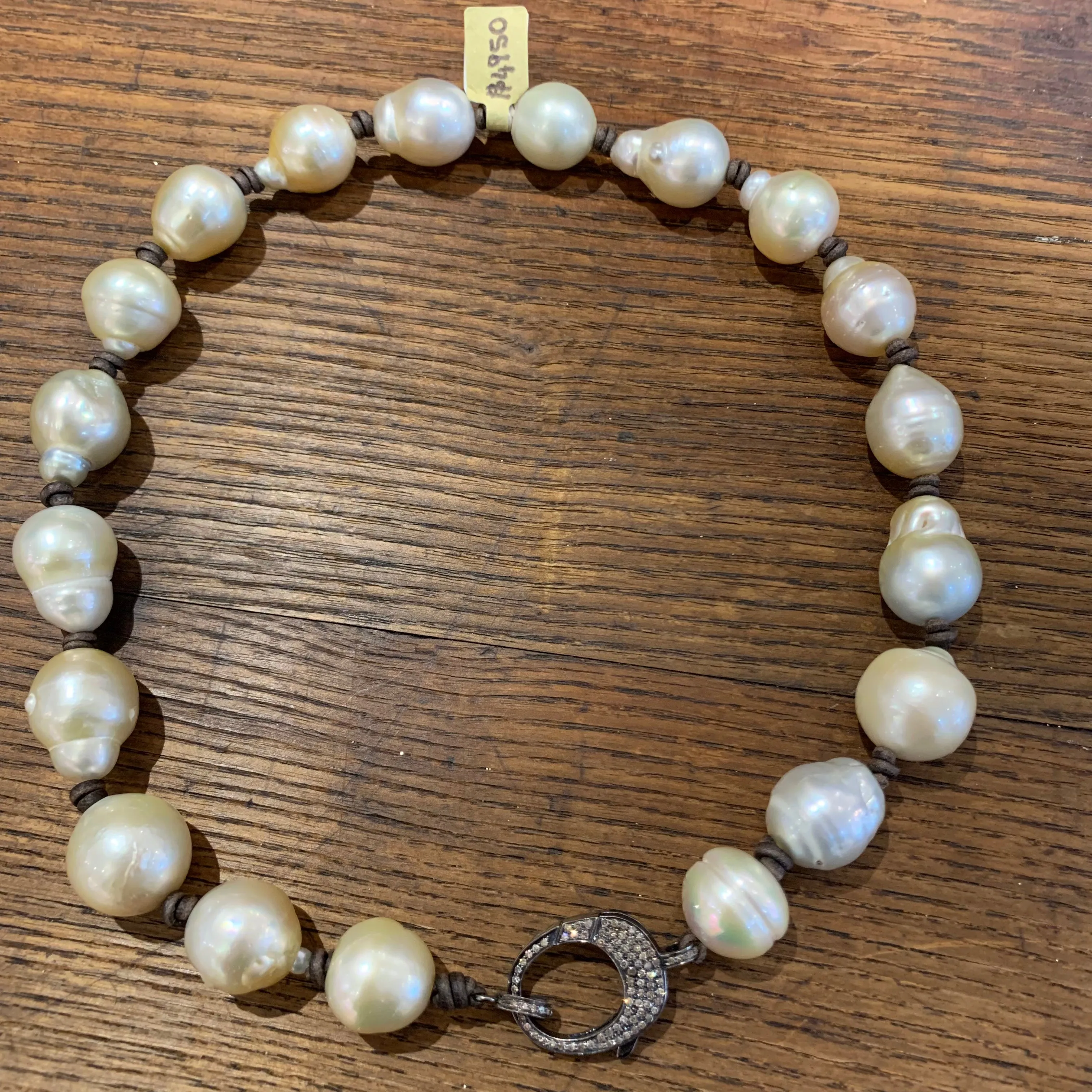 XL South Sea Pearls, Diamond Clasp Choker | 18”