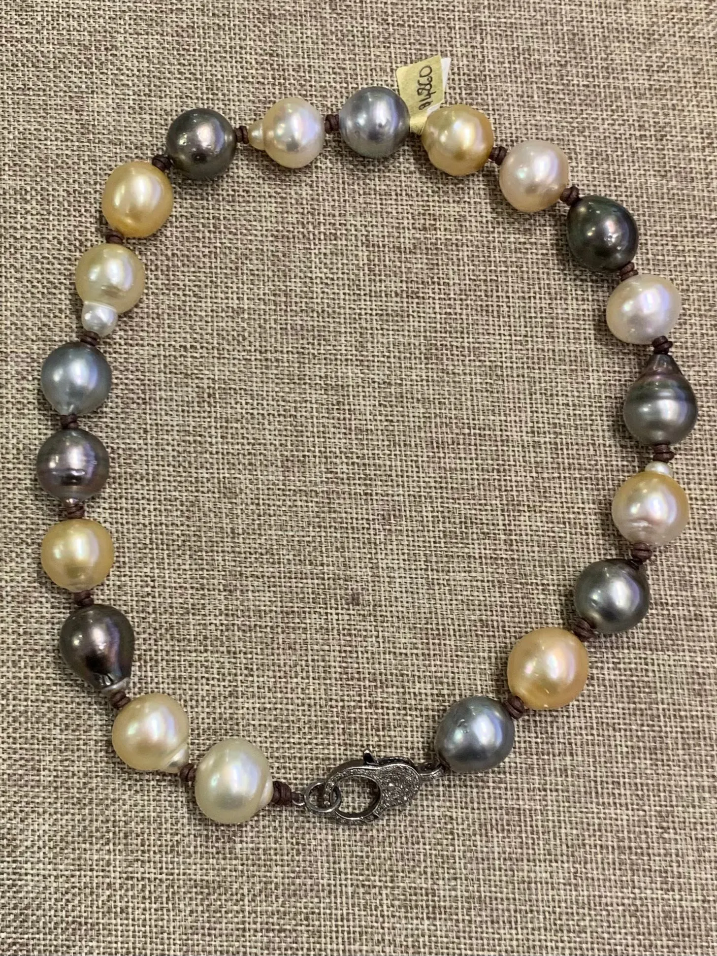 XL Tahitian & South Sea Pearls w/ Diamond Clasp 17''